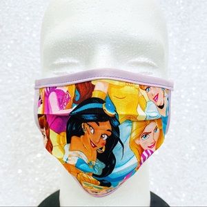 🔴4/$25 disney princesses child face mask